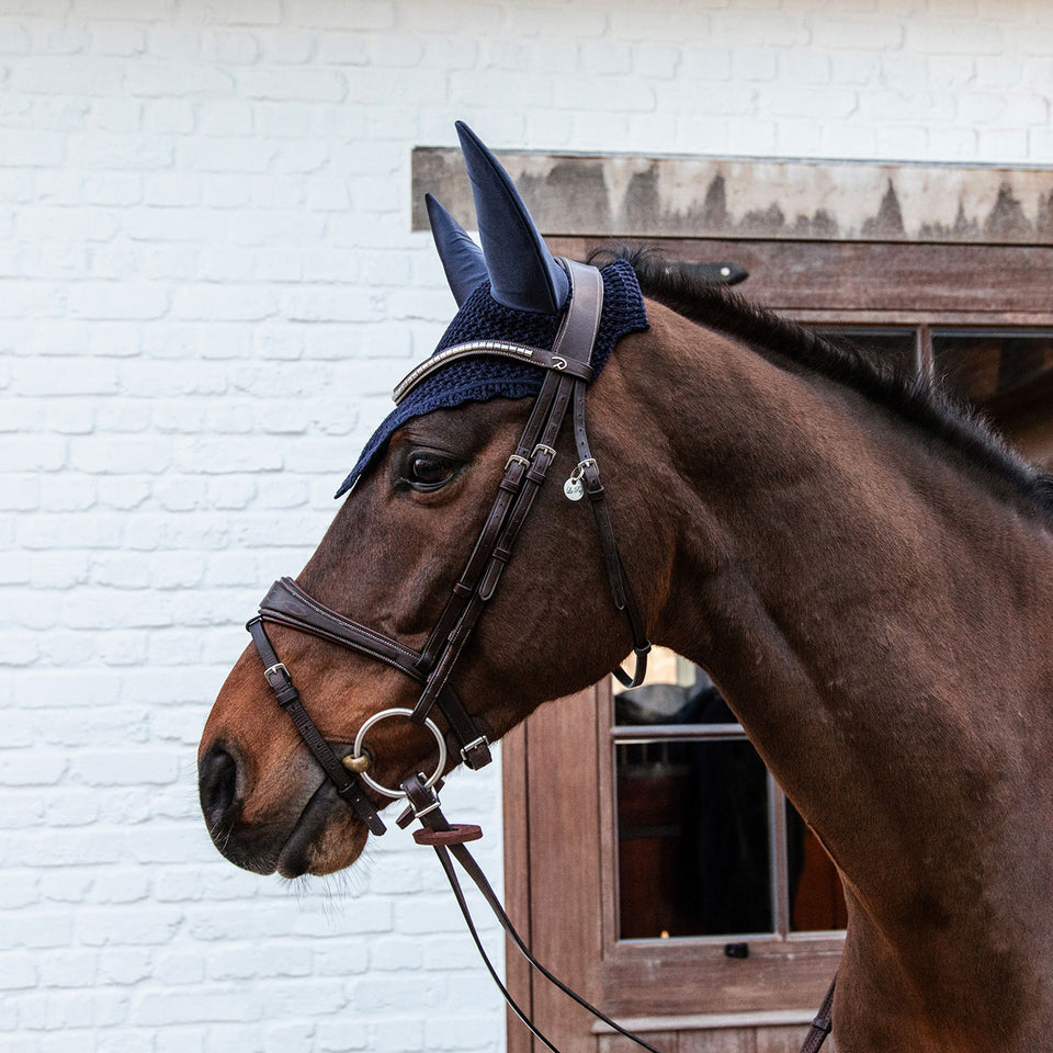 Kentucky Horsewear Fly Veil - Dark Navy