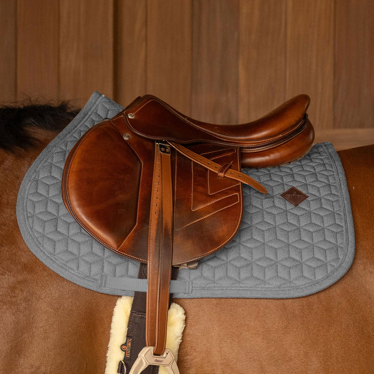 Kentucky Horsewear Full Sparkling Jumping Saddle Cloth - Grey