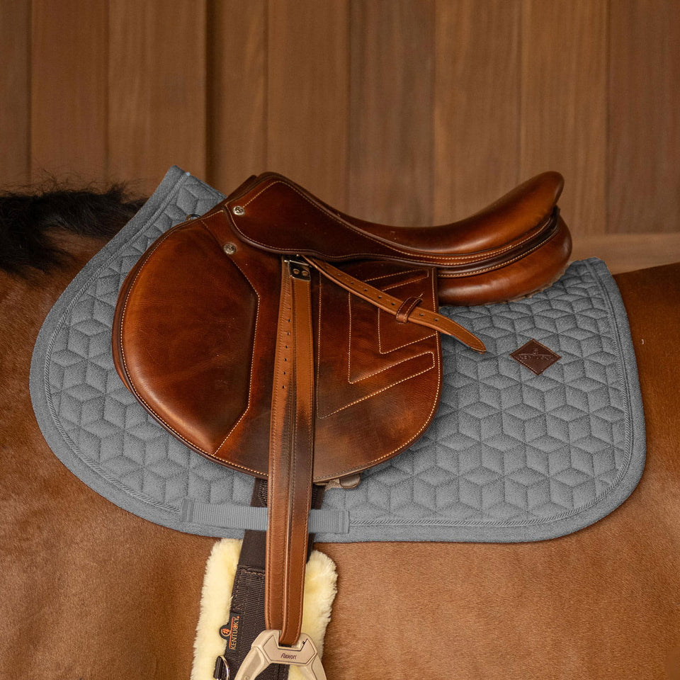 Kentucky Horsewear Full Sparkling Jumping Saddle Cloth - Grey