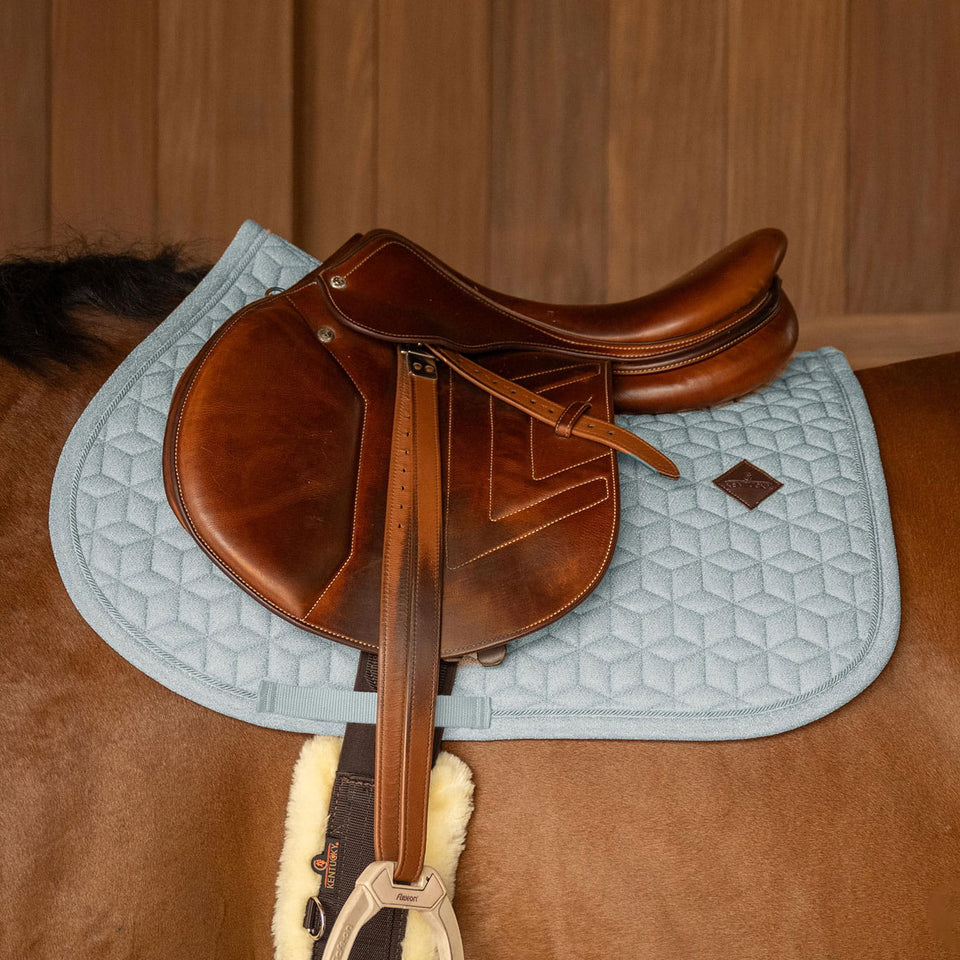 Kentucky Horsewear Full Sparkling Jumping Saddle Cloth - Light Blue