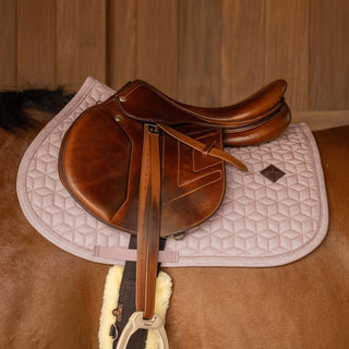 Kentucky Horsewear Full Sparkling Jumping Saddle Cloth - Old Rose