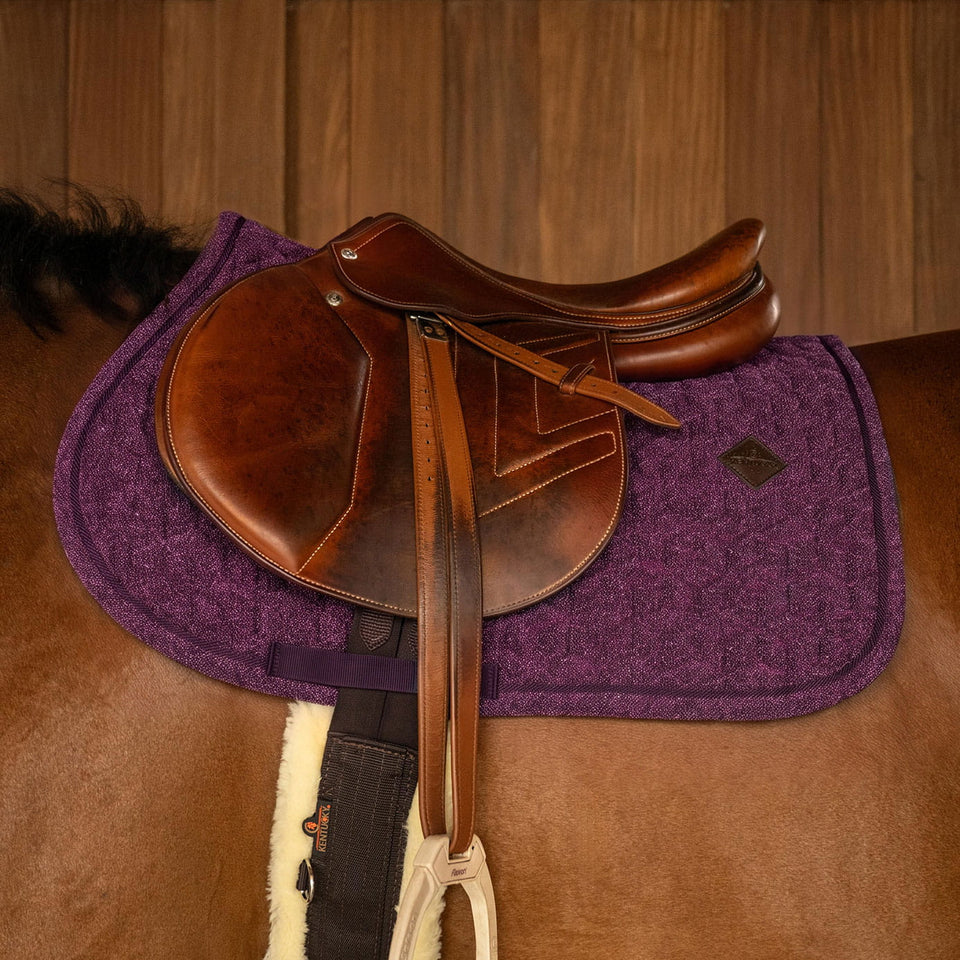 Kentucky Horsewear Full Sparkling Jumping Saddle Cloth - Purple