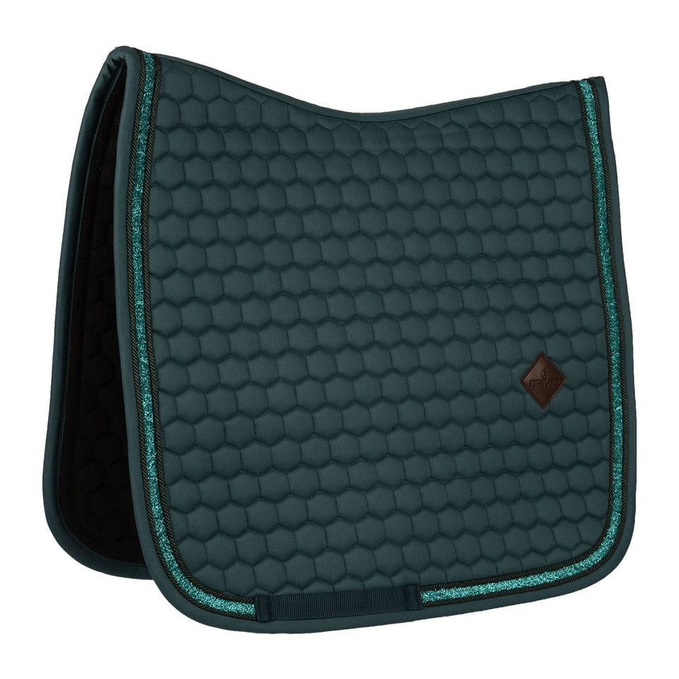 Kentucky Horsewear Glitter Band Dressage Saddle Cloth - Emerald