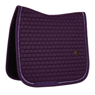 Kentucky Horsewear Glitter Band Dressage Saddle Cloth - Purple