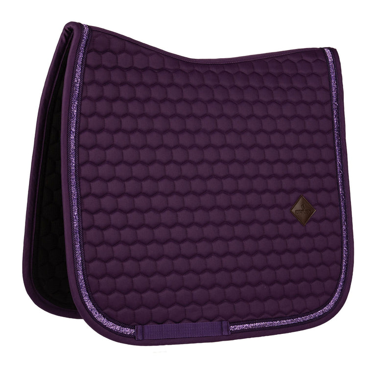 Kentucky Horsewear Glitter Band Dressage Saddle Cloth - Purple