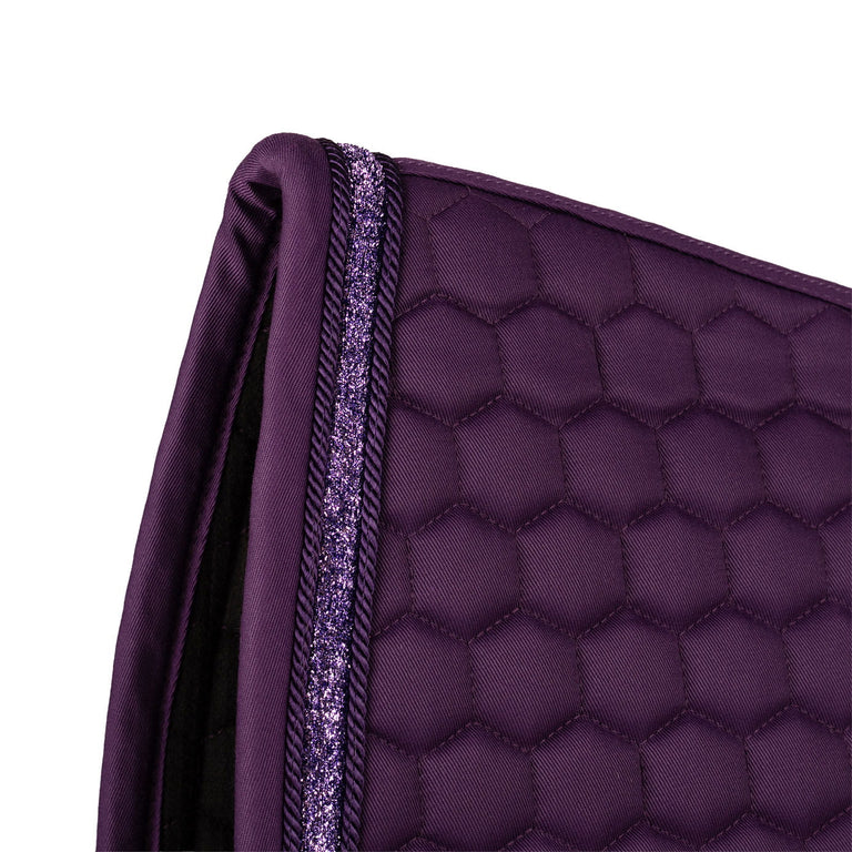 Kentucky Horsewear Glitter Band Dressage Saddle Cloth - Purple