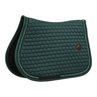 Kentucky Horsewear Glitter Band Jumping Saddle Cloth - Emerald