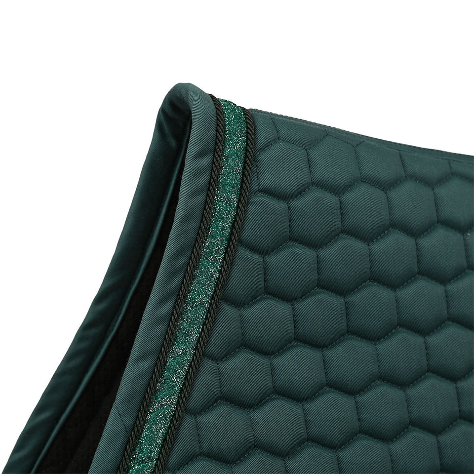 Kentucky Horsewear Glitter Band Jumping Saddle Cloth - Emerald