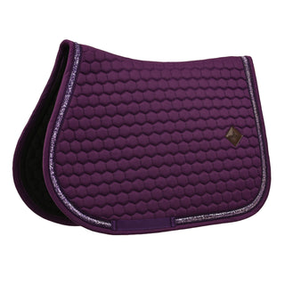 Kentucky Horsewear Glitter Band Jumping Saddle Cloth - Purple
