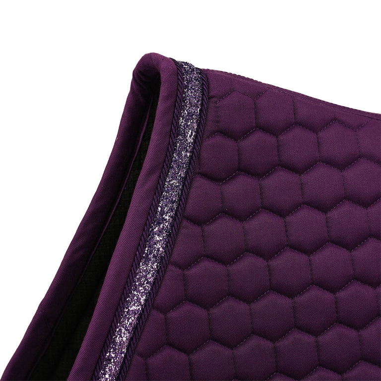 Kentucky Horsewear Glitter Band Jumping Saddle Cloth - Purple