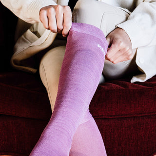 Kentucky Horsewear Glitter Socks - Soft Rose