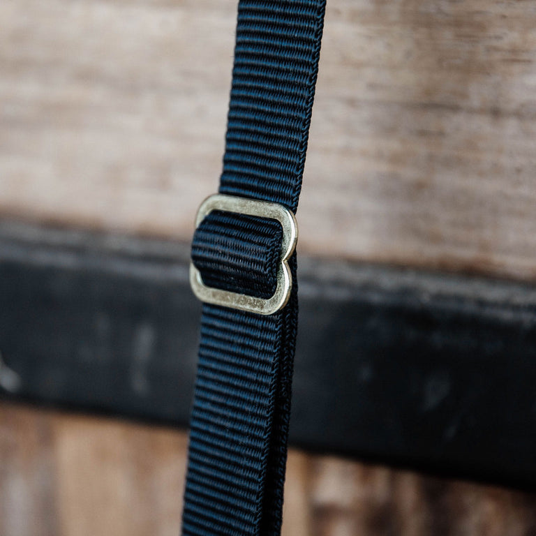 Kentucky Horsewear Long Nylon Hook and Ring - Black