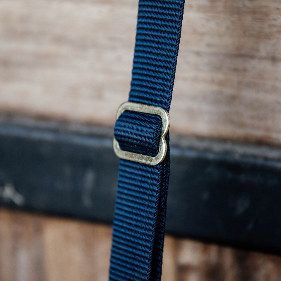 Kentucky Horsewear Long Nylon Hook and Ring - Navy