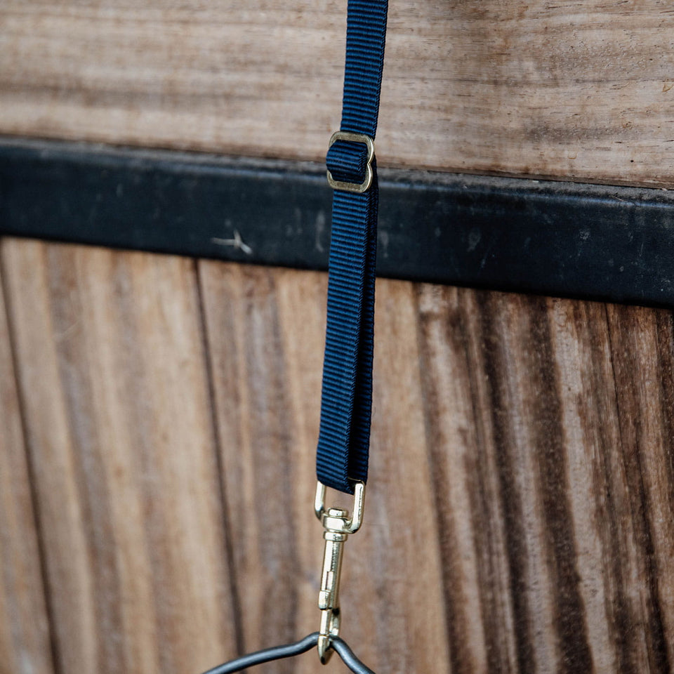 Kentucky Horsewear Long Nylon Hook and Ring - Navy