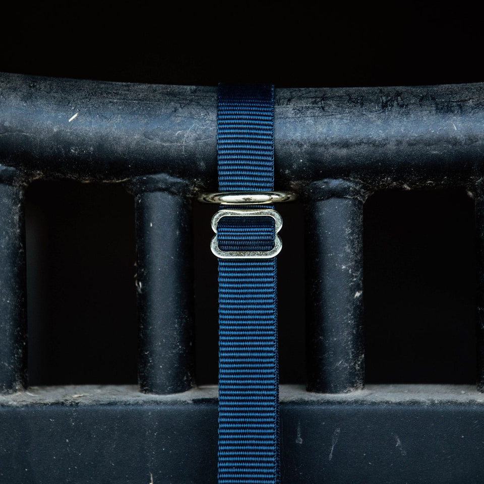 Kentucky Horsewear Long Nylon Hook and Ring - Navy