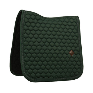 Kentucky Horsewear Classic Onion Plaited Glitter Rope Dressage Saddle Cloth - Dark Green