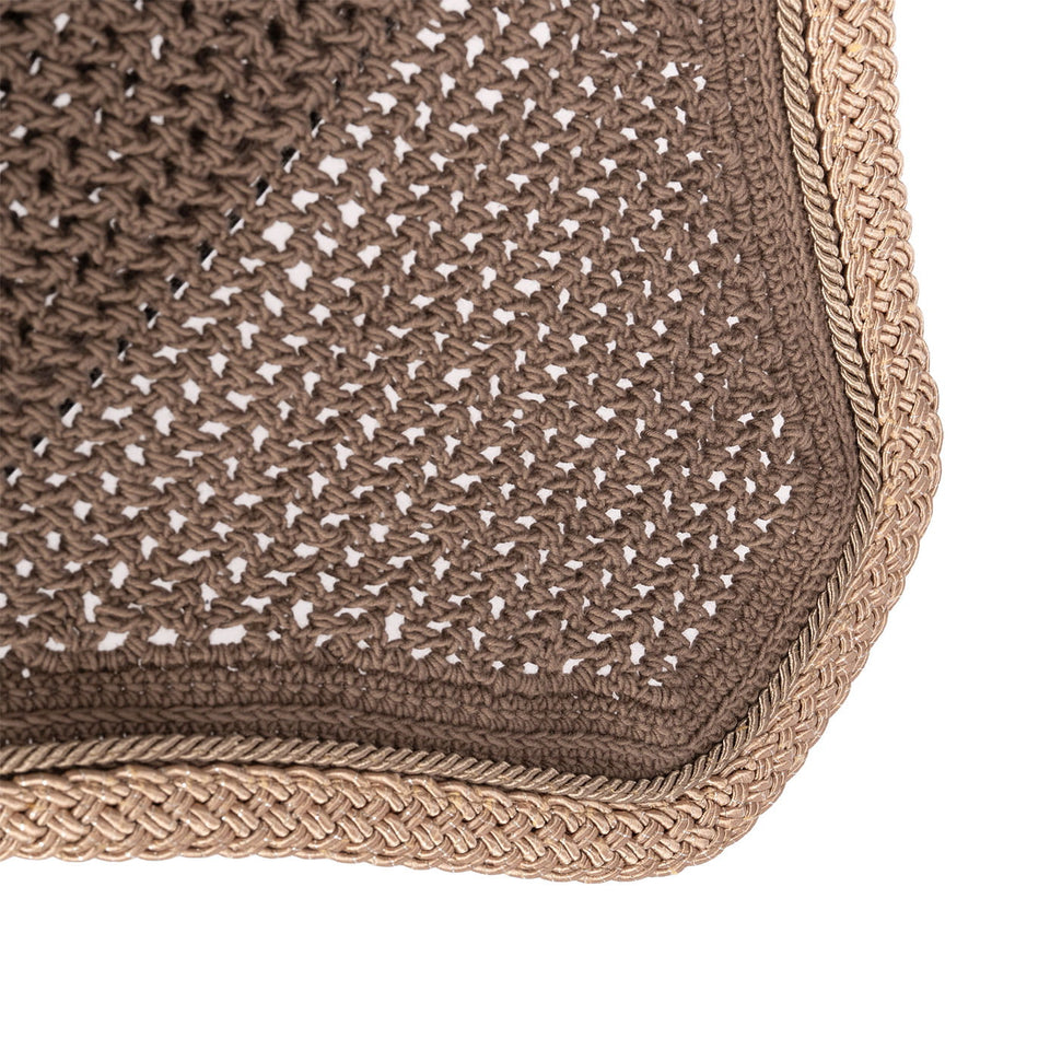 Kentucky Horsewear Wellington Plaited Glitter Rope Fly Veil - Beige