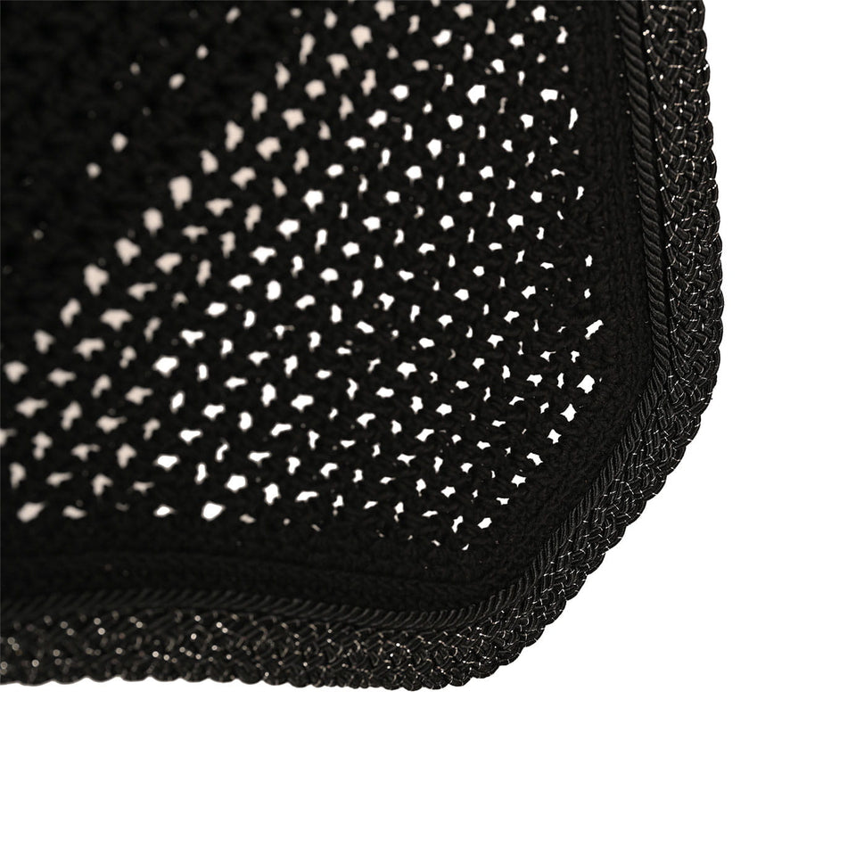 Kentucky Horsewear Wellington Plaited Glitter Rope Fly Veil - Black
