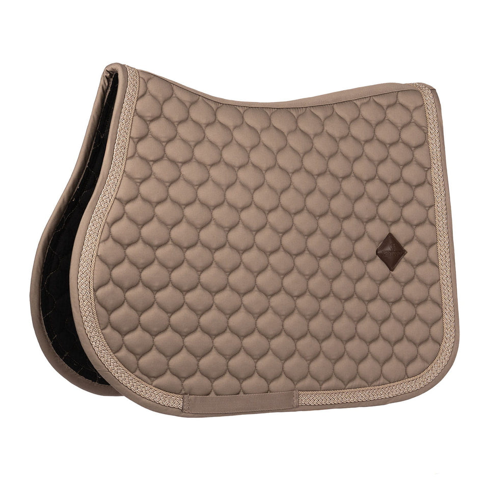 Kentucky Horsewear Classic Onion Plaited Glitter Rope Jumping Saddle Cloth - Beige