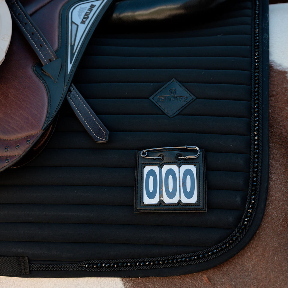 Kentucky Horsewear Saddle Pad Number Holder - Black