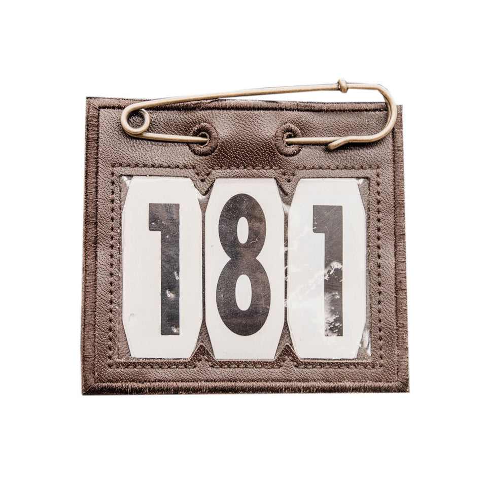 Kentucky Horsewear Saddle Pad Number Holder - Brown