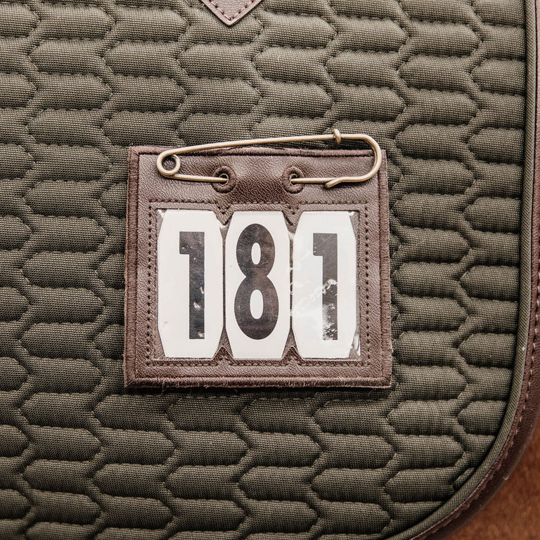 Kentucky Horsewear Saddle Pad Number Holder - Brown