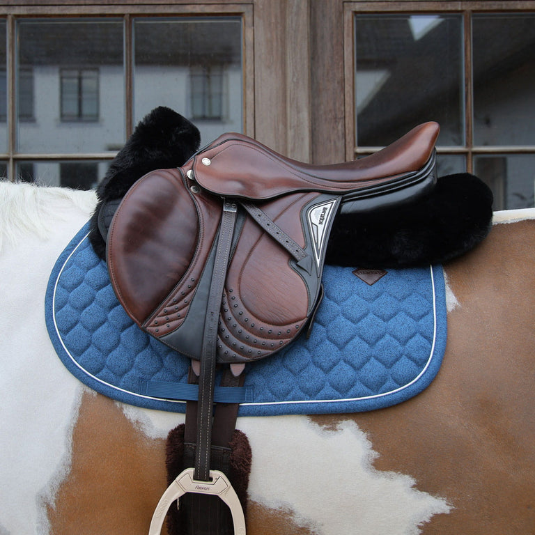 Kentucky Horsewear Sheepskin Half Pad Absorb - Black