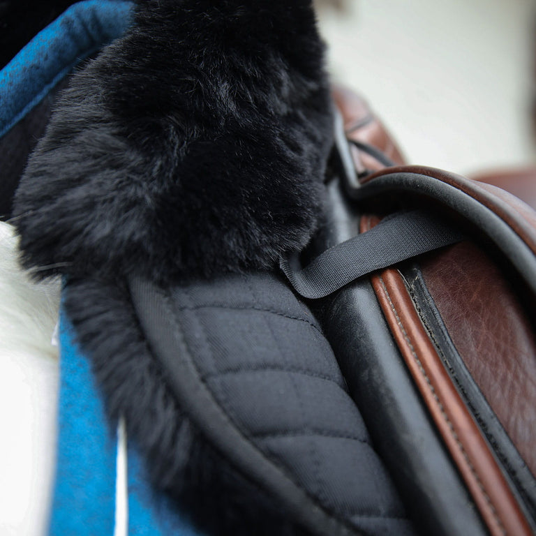 Kentucky Horsewear Sheepskin Half Pad Absorb - Black