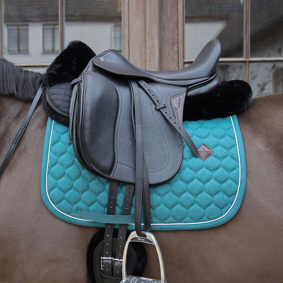 Kentucky Horsewear Sheepskin Half Pad Absorb - Black
