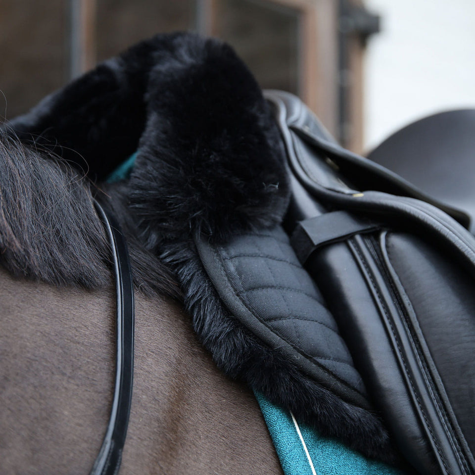 Kentucky Horsewear Sheepskin Half Pad Absorb - Black