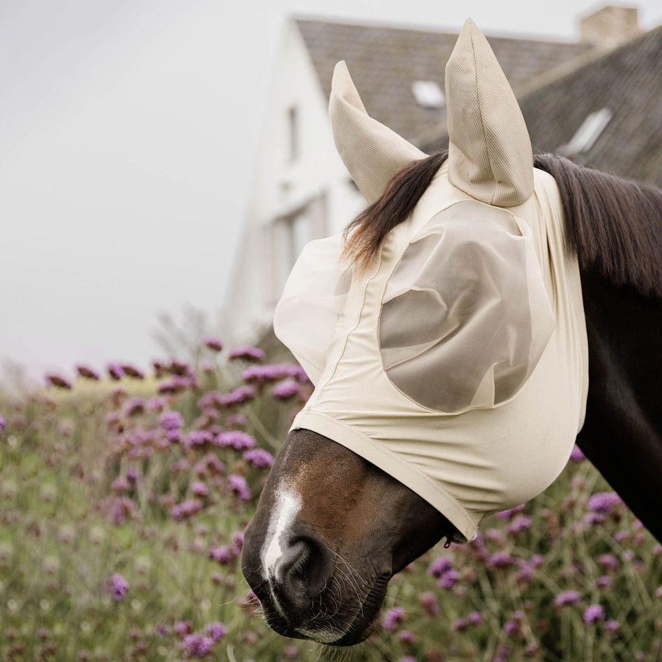 Kentucky Horsewear Slim Fit Fly Mask - Beige