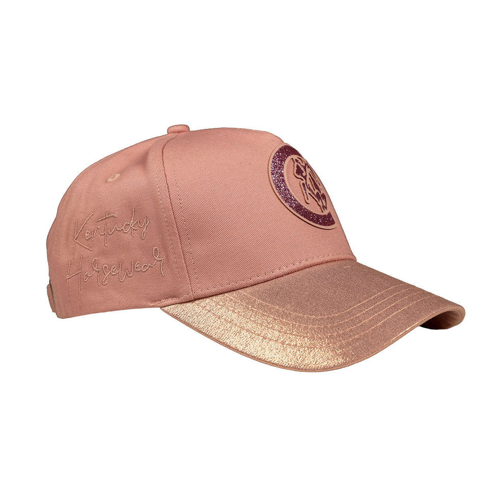 Kentucky Horsewear Sparkling Baseball Cap - Old Rose