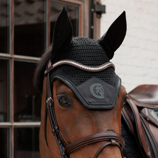 Kentucky Horsewear Wellington Sparkling Fly Veil - Black