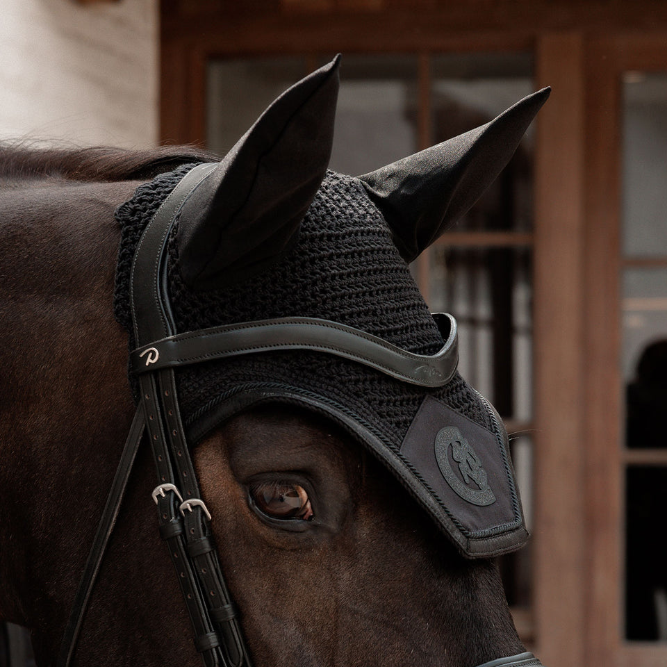 Kentucky Horsewear Wellington Sparkling Fly Veil - Black