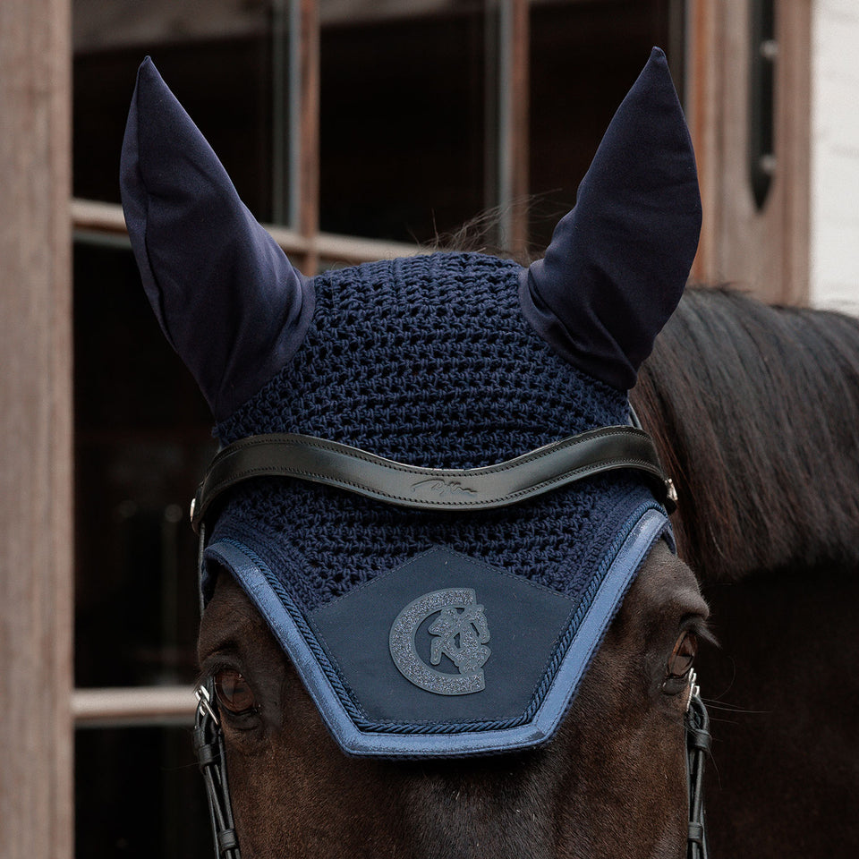 Kentucky Horsewear Wellington Sparkling Fly Veil - Navy