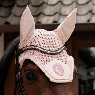 Kentucky Horsewear Wellington Sparkling Fly Veil - Old Rose