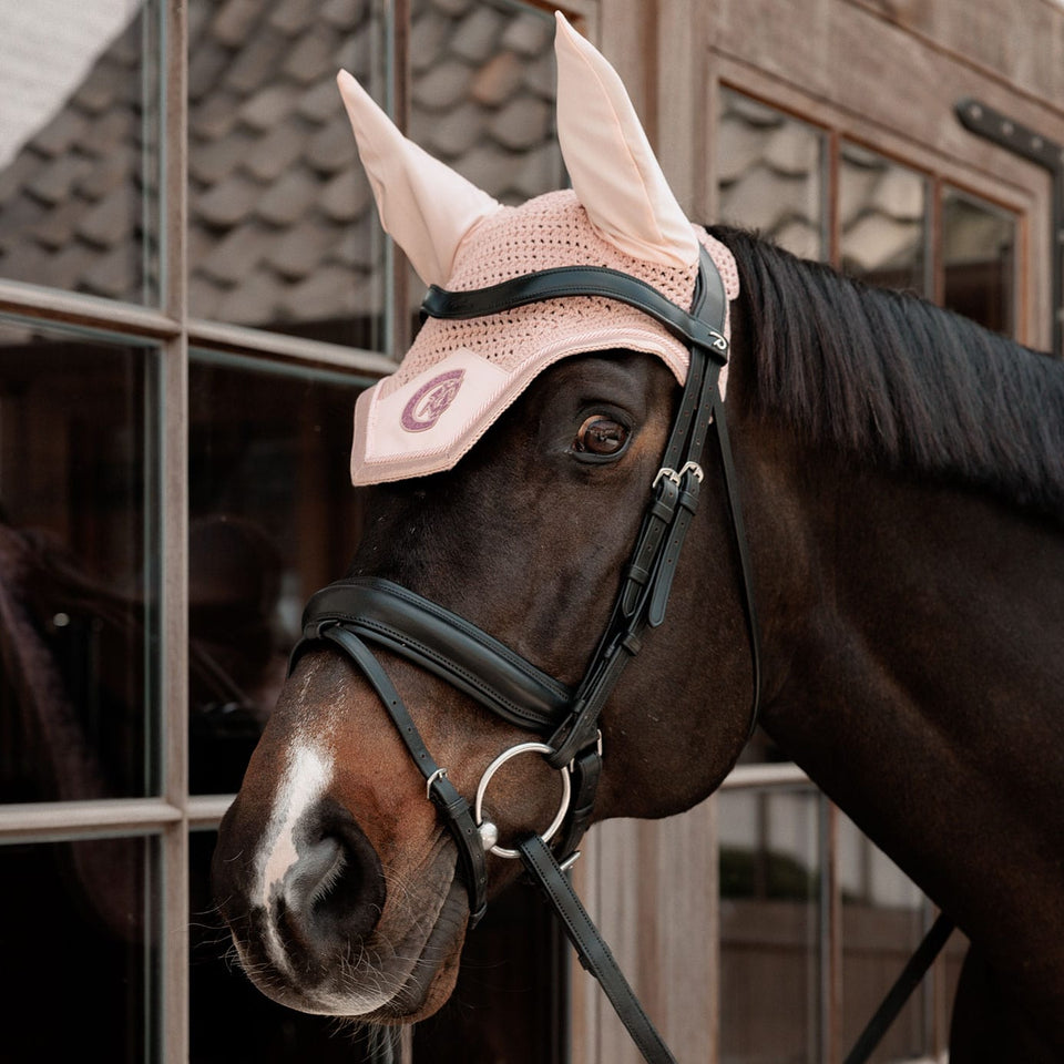 Kentucky Horsewear Wellington Sparkling Fly Veil - Old Rose