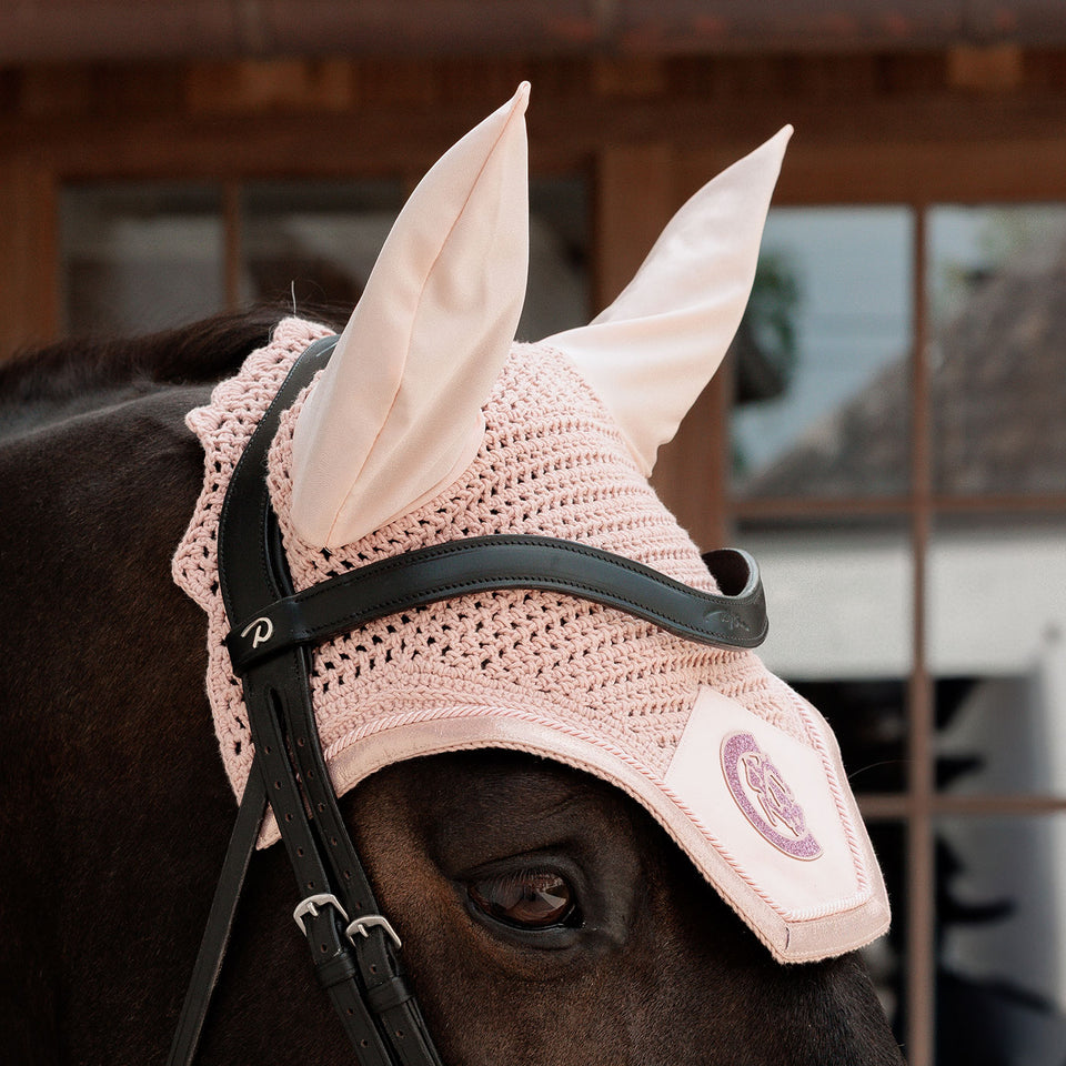 Kentucky Horsewear Wellington Sparkling Fly Veil - Old Rose