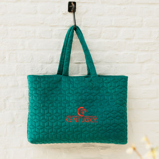 Kentucky Horsewear Velvet Tote Bag - Emerald