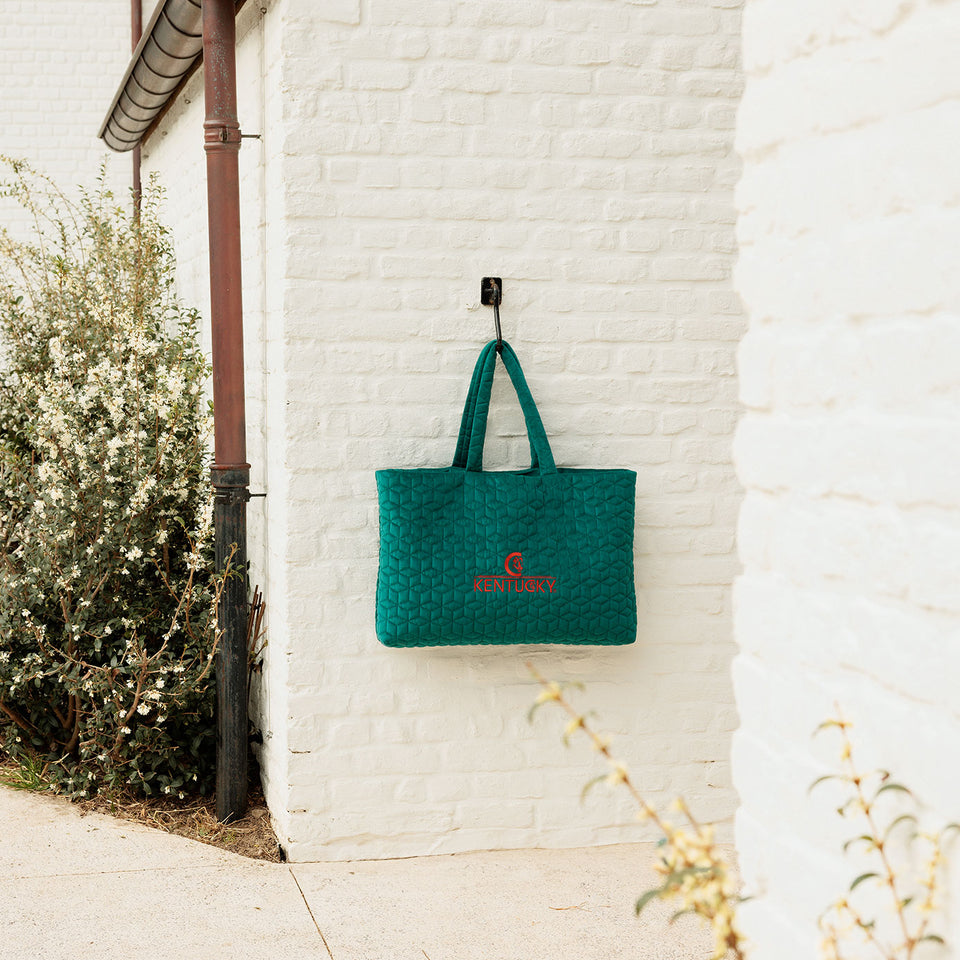 Kentucky Horsewear Velvet Tote Bag - Emerald
