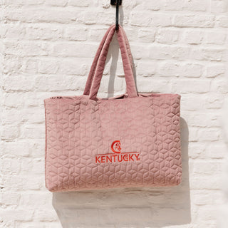 Kentucky Horsewear Velvet Tote Bag - Old Rose