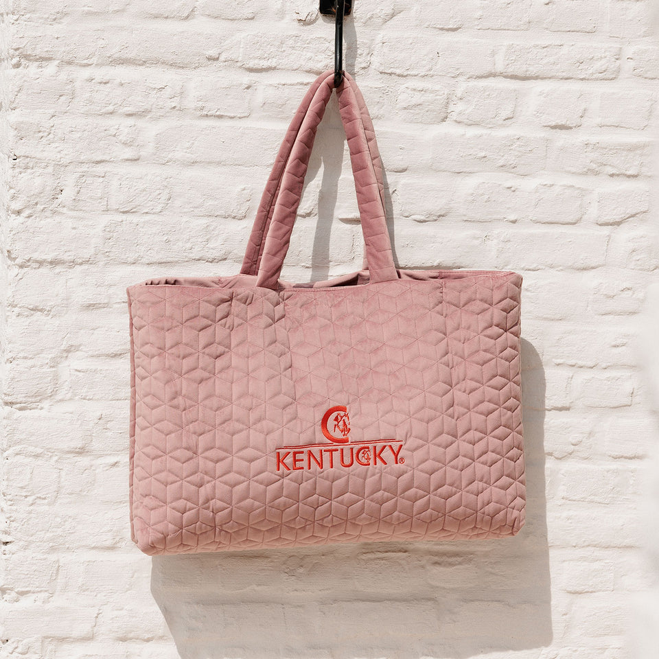 Kentucky Horsewear Velvet Tote Bag - Old Rose