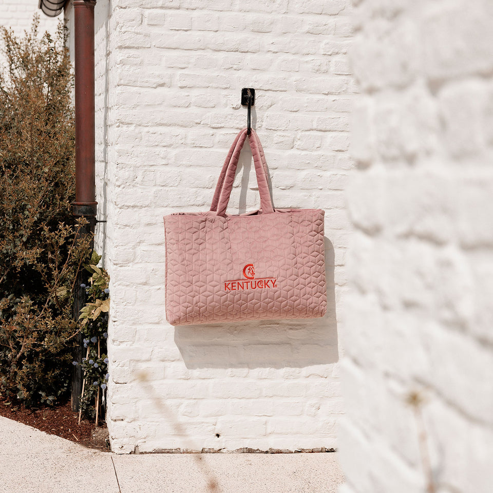 Kentucky Horsewear Velvet Tote Bag - Old Rose