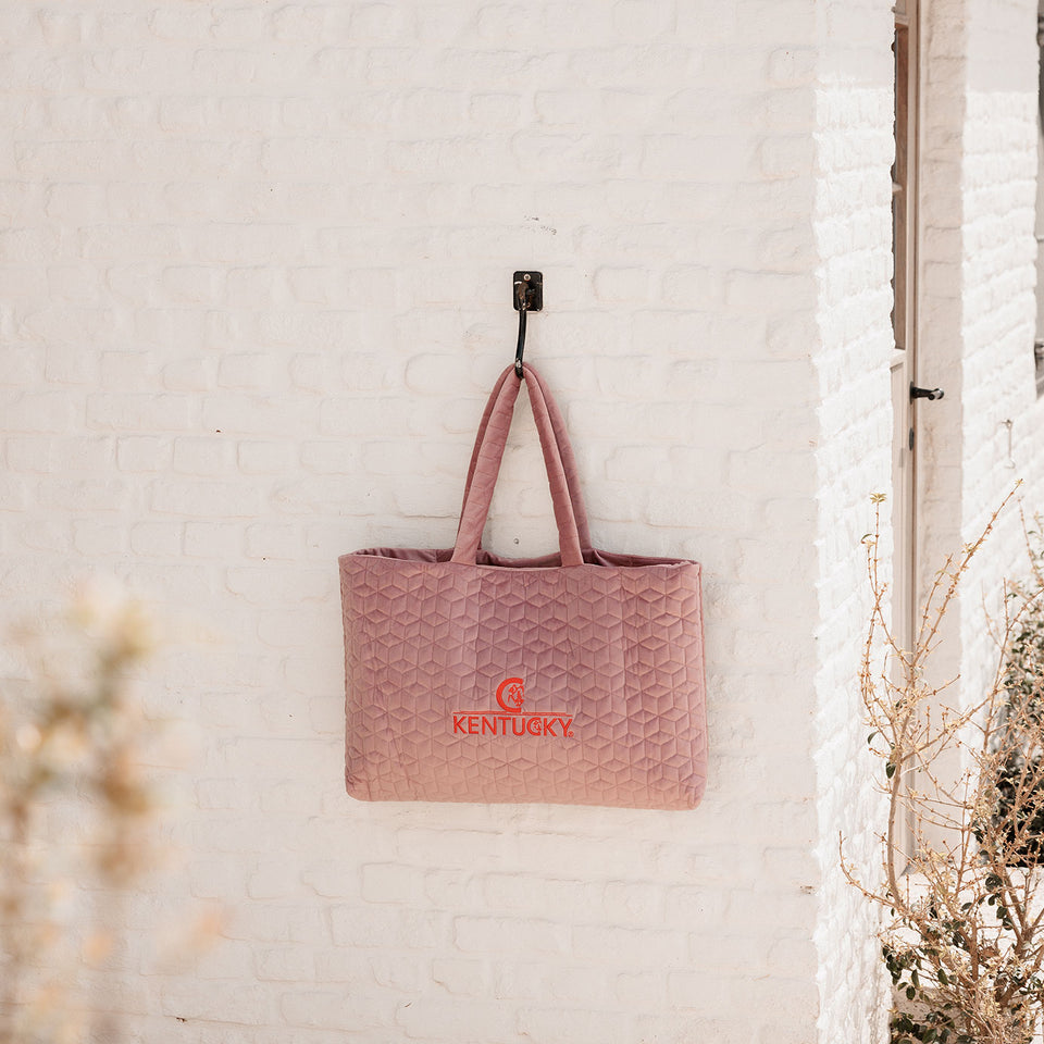 Kentucky Horsewear Velvet Tote Bag - Old Rose