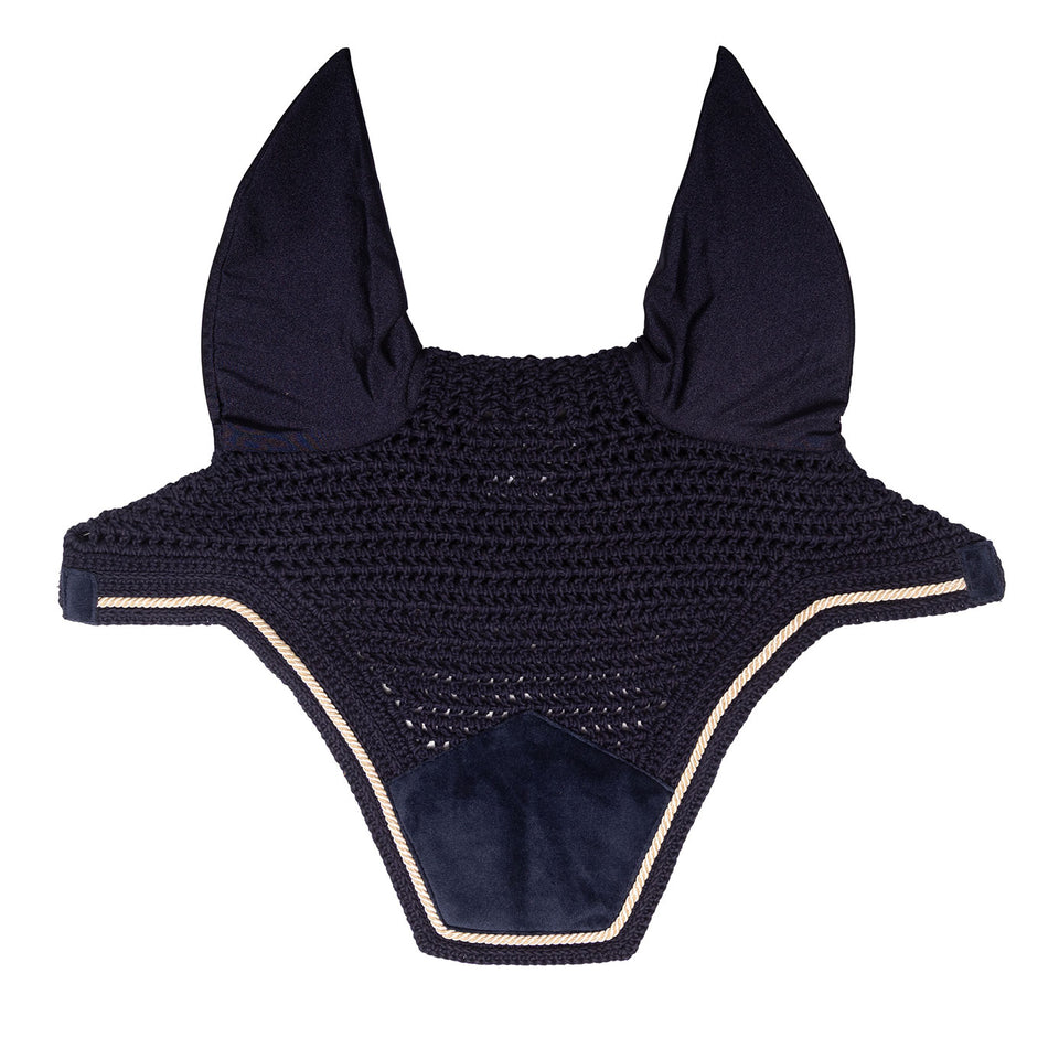 Kentucky Horsewear Wellington Velvet Fly Veil - Dark Navy