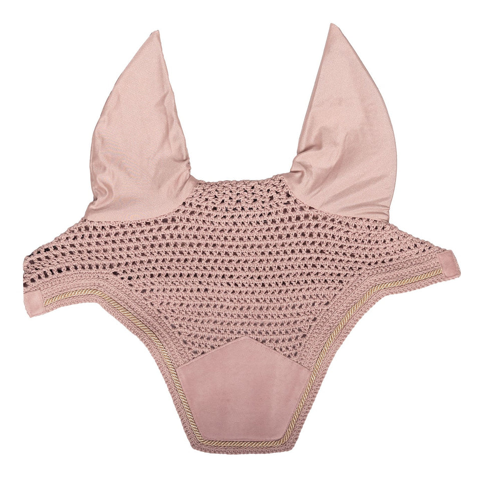 Kentucky Horsewear Wellington Velvet Fly Veil - Soft Rose