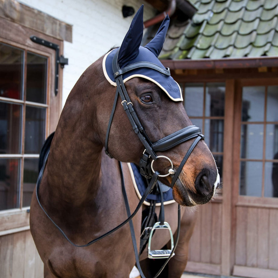 Kentucky Horsewear Softshell Wellington Fly Veil - Navy