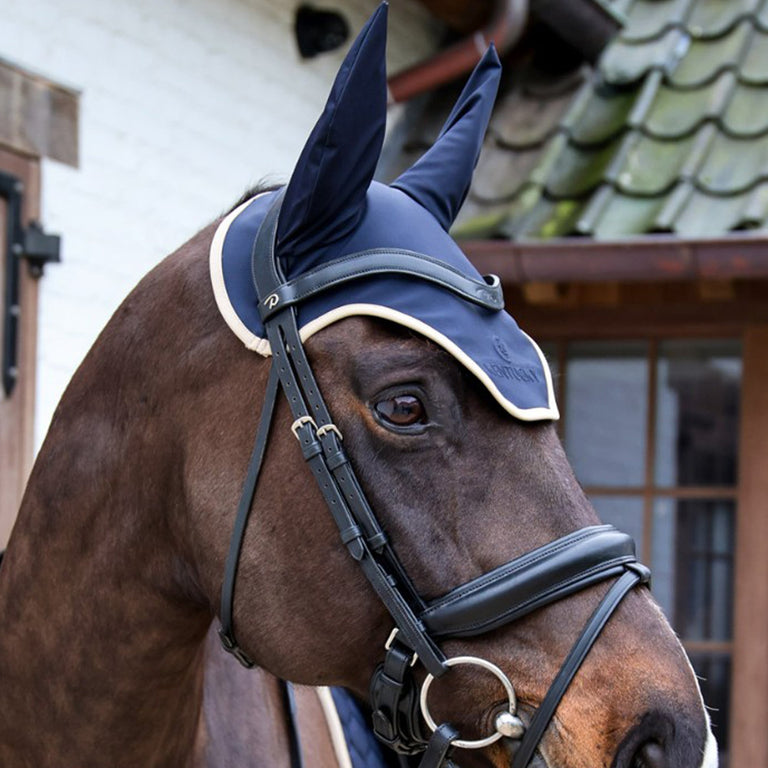 Kentucky Horsewear Softshell Wellington Fly Veil - Navy