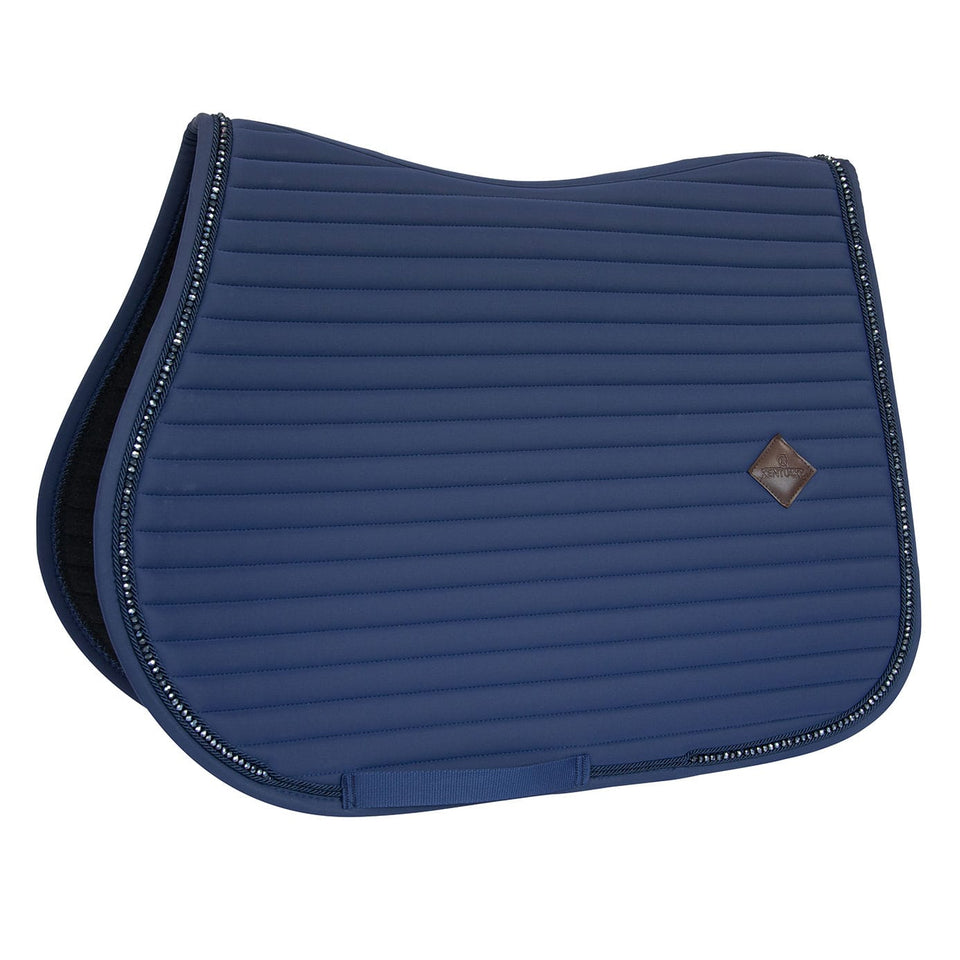 Kentucky Horsewear Pearls Jumping Saddle Cloth - Navy