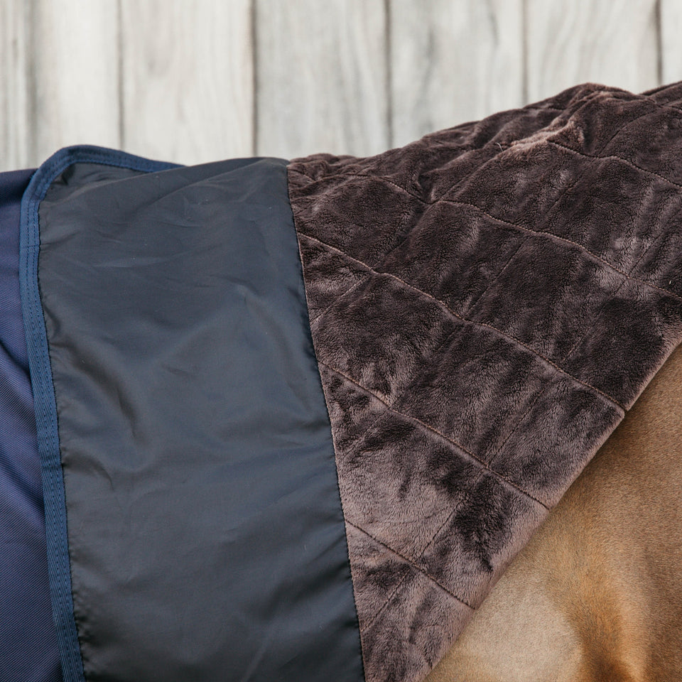 Kentucky Horsewear Pro All Weather Faux Fur Lined Turnout Rug 0g - Navy